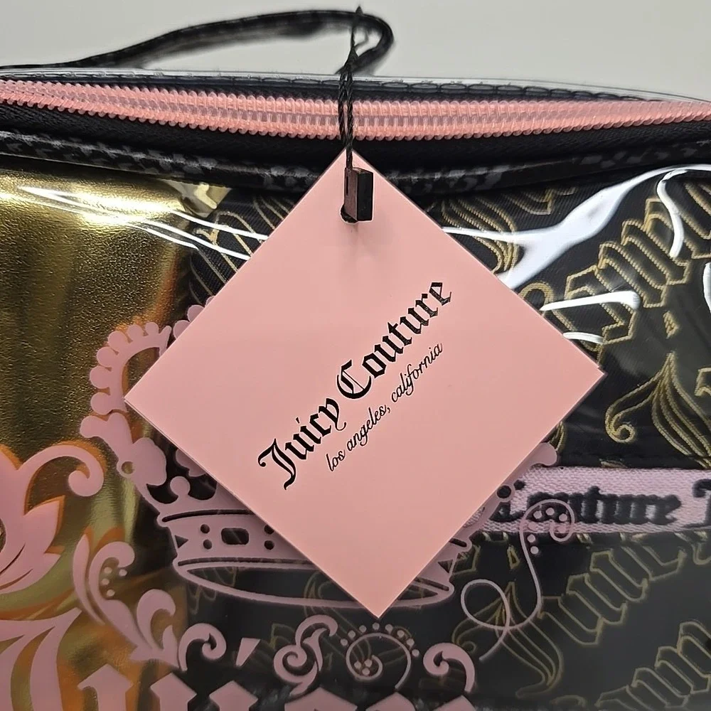 Juicy‎ Couture Makeup Cosmetic Organizer Travel Case 4 Piece Set